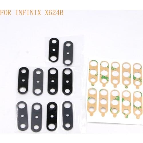 30PCS Original Glass Lens For INFINIX X623 X624 X624B X62 X626 X650 X652 X653 Camera Glass Lens Cover With Adensive