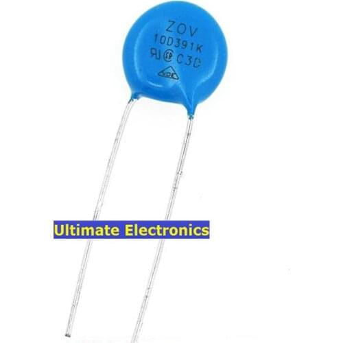 50pcs Varistors 10D391K 390V Metal voltage dependent resistor