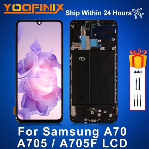6.7"Original For Samsung Galaxy A70 2019 LCD A705 Display Assembly Replacement Parts For Galaxy SM-A705F/DS A705F/DS A705F LCD