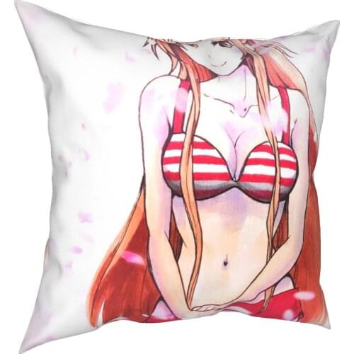 Bikini Asuna Yuuki Sword Art Online Pillowcase Printed Fabric Cushion Cover Decorative Pillow Case Cover Chair 18