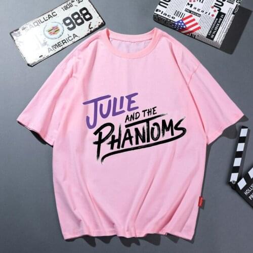 Julie And The Phantoms Letter Print Tshirt Women Clothes 2021 T Shirt Femme Summer Fashion White Female T-Shirt Streetwear