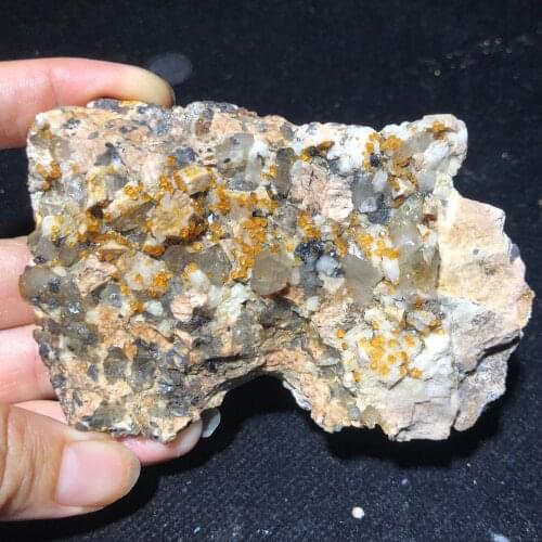 173.4g100% natural crystal and garnet mineral specimen stone home decoration healing energy ring teaching collection jewelry