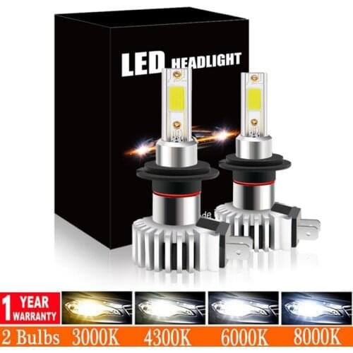 2PCS D9 80W 12000LM 9005 9006 9012 H1 H3 Conversion Kit COB Bulb H4 LED H11 H7 LED Car Headlight Car Lights Auto Accessories