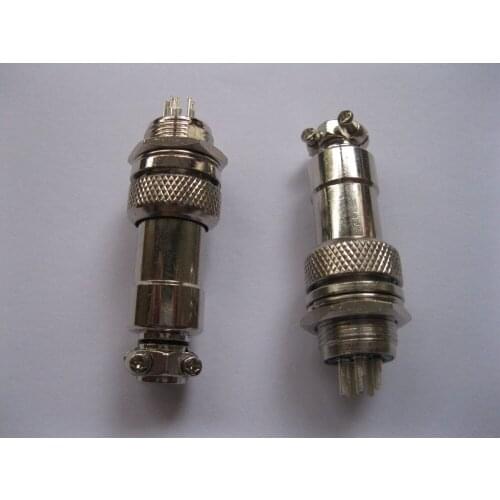 5 set 12mm XLR 5 Pin Audio Cable Connector Panel Chassis Mount Kit