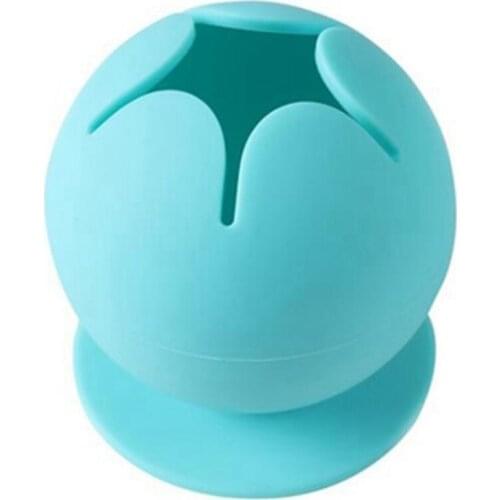 HOT-Suction Cup Desktop Office Storage Box Waste Collector Silicone Tool Manual Waste Collection Ball