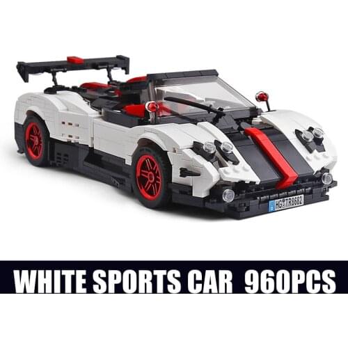 Mould King 13105 The Pagani Zonda Cinque Speed Racing Cabriolet Car Compatible Building Blocks Bricks Toys 22208
