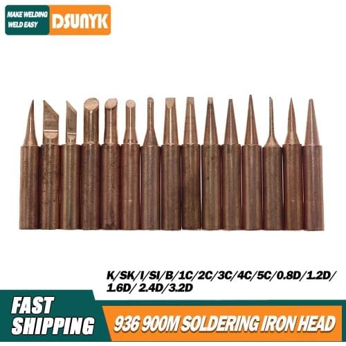 900M lead-free soldering iron head 900M-T-K SK I SI B 1C 2C 3C 4C 5C 0.8D 1.2D 1.6D 2.4D 3.2D soldering iron Tsui
