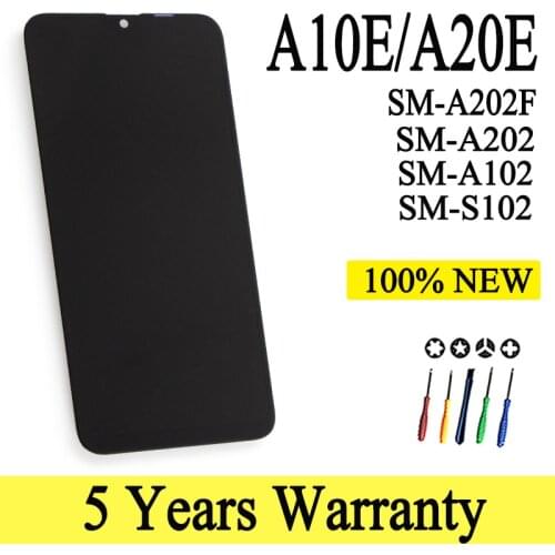 100% New SM-A202F/DS SM-A202K Original Lcd For Samsung Galaxy A20E A202 Touch Screen Digitizer Display For Galaxy A10E A102