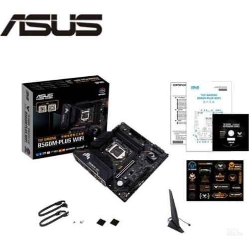 NEW For ASUS TUF GAMING B560M-PLUS WIFI Motherboard Socket LGA 1200 DDR4 M.2 nvme ssd For Intel B560 Original Desktop Mainboard