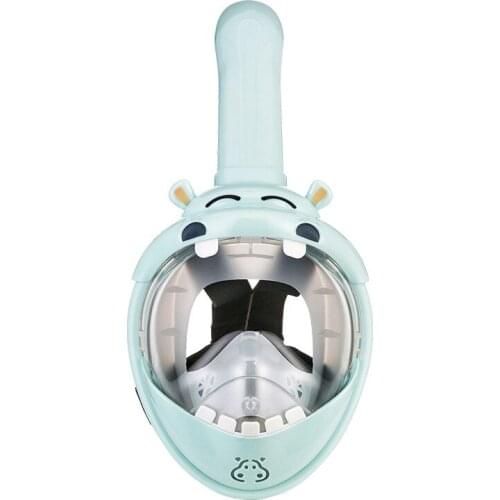 Full dry children diving mask outdoor waterproof snorkeling suit silicone breathing swimming goggles