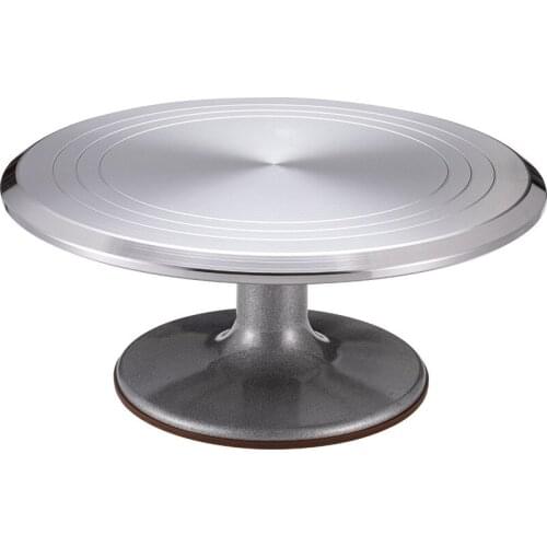 Aluminum alloy cake turntable 12 inch decorating cream cake non-slip turntable rack baking tools kitchen gadgets