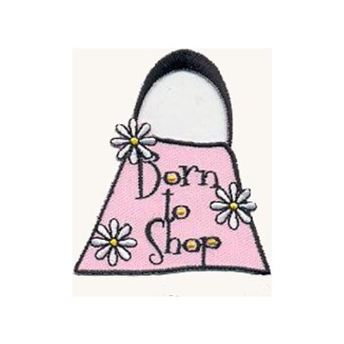 Handbag Applique Embroidery Patches Made by Twill with Heat Cut Border and Iron On Backing Custom MOQ50pcs Free Shipping