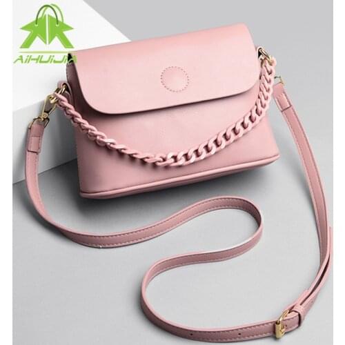 Fashion Chain Handbag for Women Pu Leather Shoulder Bags 2021 New Designer Simplicity Female Bags High Quality Messenger Bag