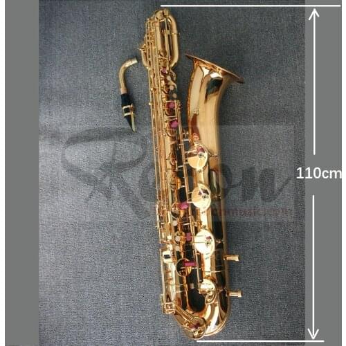 Weifang Rebon Eb Key Baritone Saxophone in Gold colour with soft case