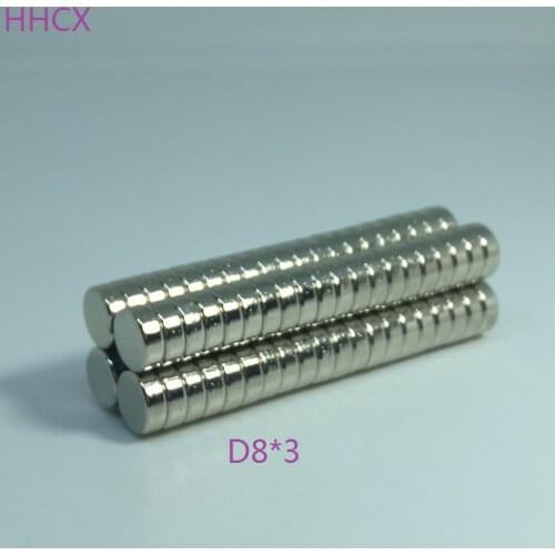 10 20 50 100 pcs/lot Disc Magnet 8x3 N35 Magnet 8*3 Magnets 8 X 3 for speaker