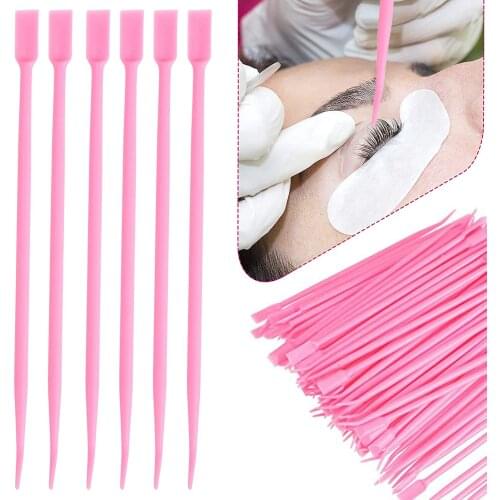 2 Way Fake Eyelash Perming Stick Tool Hot Glue Spoon Eyelash Lift Brush for Eyelashes Extension Lash Lifting Curler Applicator