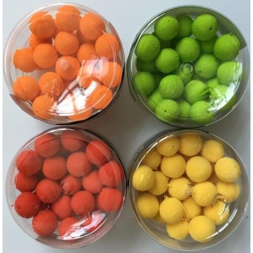 30pcs/box smell Pop ups Carp Fishing bait Boilies 4 Flavors 12mm Floating ball beads feeder Artificial Carp baits lure/ hair rig