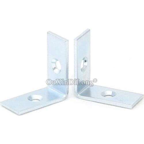 Brand New 50PCS Metal Right Angle Furniture Corner Braces Board Frame Partition Support Brackets Furniture Reinforced Connector