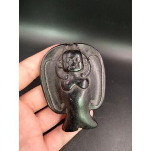 ANTIQUE jade Hongshan culture meteorite magnet antique figures
