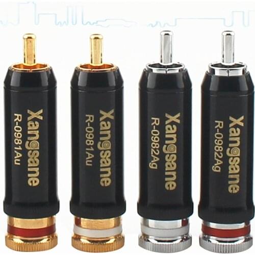 Audiophile HIFI gold-plated RCA plug for DIY audio cable RCA connector