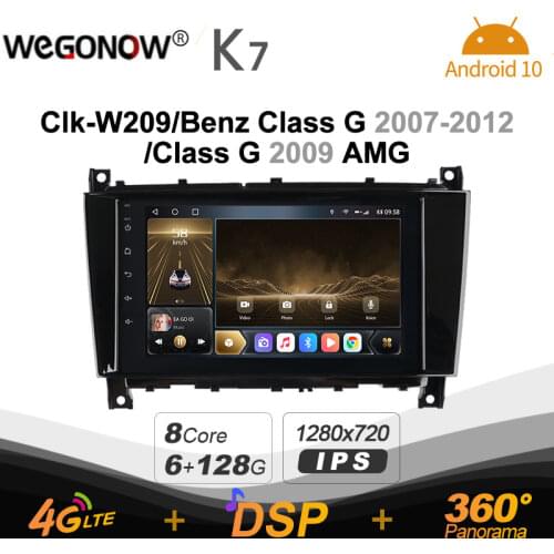 Ownice K7 Android 10 Car Multimedia Radio for clk-W209/Benz Class G 2007-2012 / 2009 AMG Video 6G+128G Coaxial HDMI 4G LTE 360