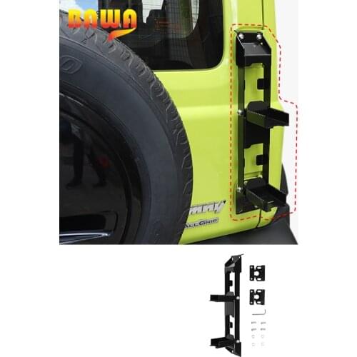 BAWA Door Hinge Step Metal Folding Foot Pedal for Suzuki Jimny 2019+ Steel Climbing Running Board Feet Plate