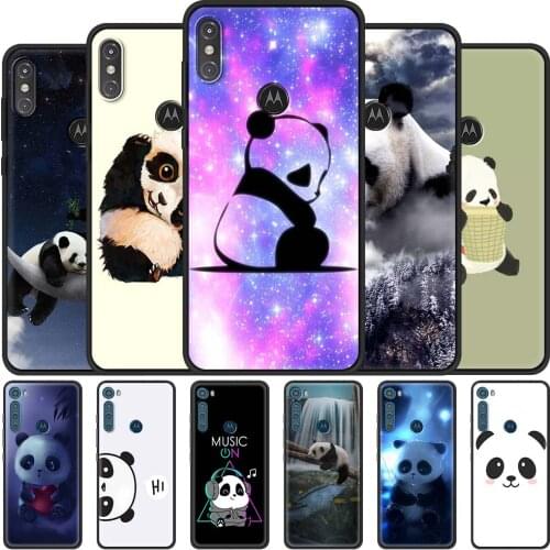 Case for Motorola Moto G9 Play One Fusion Plus G8 Power Lite Soft Shell Hype G Stylus E7 E6s Phone Cover Super Cute Panda Coque