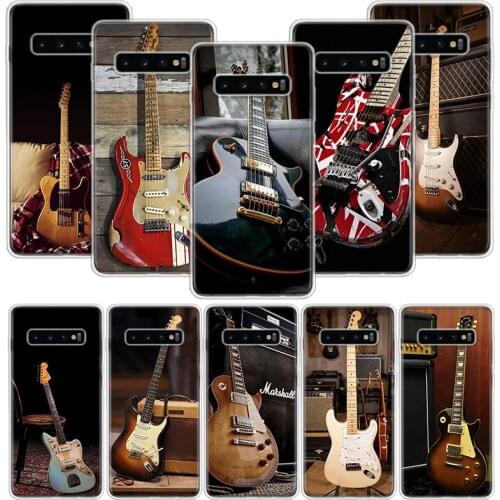 Music score Musical violin guitar Phone Case For Samsung Galaxy S10 S20 S21 S9 S8 S7 Note 10 20 9 8 FE J4 J6 Ultra Plus Lite Pro