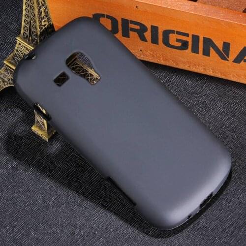 Black Gel TPU Slim Soft Anti Skiding Case Back Cover For Samsung Galaxy S Duos 2 Trend plus GT S7580 S7582 silicone Bag