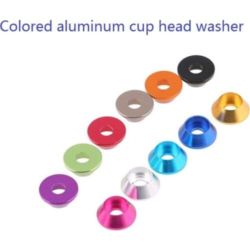 Model color aluminum alloy cylindrical head cup head hexagon socket screw washer bolt washer M2M2.5M3M4