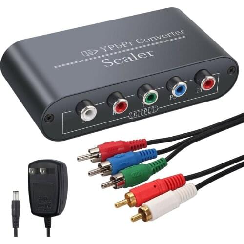 DC5V HDMI-compatible Input To 1080P Component Video YPbPr 3RCA RGB Converters Scaler R/L Audio Output