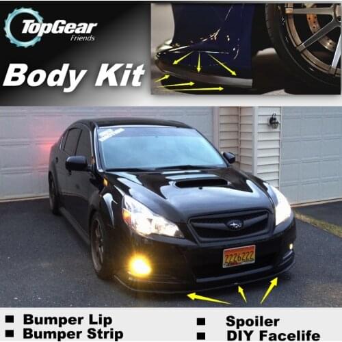 Bumper Lip Deflector Lips For Subaru Legacy / Liberty / B4 Front Spoiler Skirt For TopGear Friends Car Tuning / Body Kit / Strip