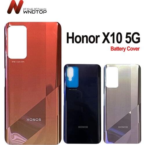 For Huawei honor X10 5G Back Battery Cover Door Rear Glass Housing Case For Honor X10 Battery Cover honor X10 housing
