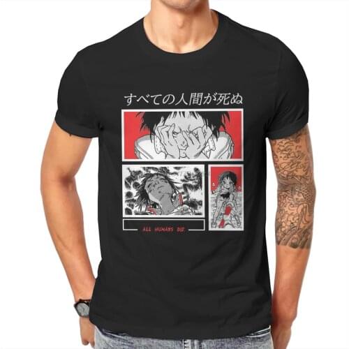 ALL HUMANS DIE To Your Eternity Manga Anime Tshirt Top Cotton Oversized Mens Clothes Graphic Men T Shirt