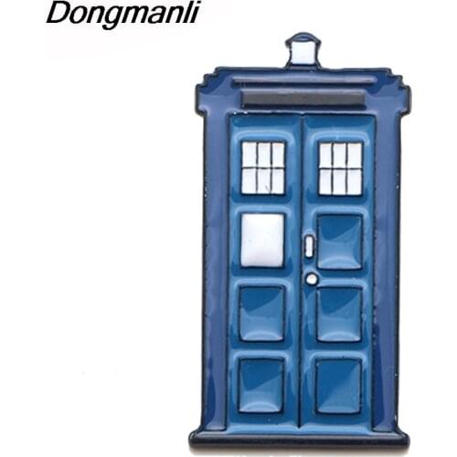 LB499 Blue TARDIS TV Show Booth Enamel Pins Badge Brooch Backpack Bag Collar Lapel Decoration Jewelry Gifts for Friends