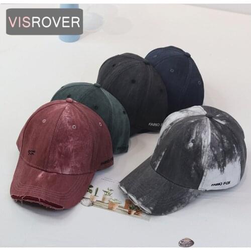 VISROVER Black Hip-hop Hat Women Baseball Cap Soft Hat Casual Unisex Hat Man Cotton Spring Summer Adult Hats Cap Gift Wholesales