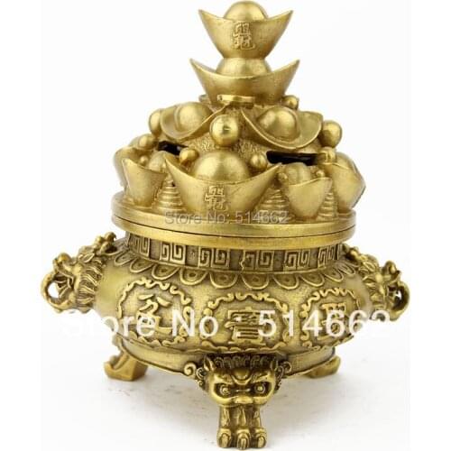 Brass Treasure Bowl STATUES FengShui /Treasure Bowl