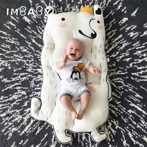 IMBABY Baby Mattress Raccoon Rabbit Mattress Baby Room Decor Kid Crawling Mat Bedding Babies Bassinet Mattress Lounger For Baby