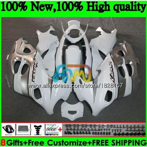 Body For SUZUKI KATANA GSXF 600 750 GSXF600 98 99 00 01 02 33BS.35 White silver GSX750F GSXF750 1998 1999 2000 2001 2002 Fairing