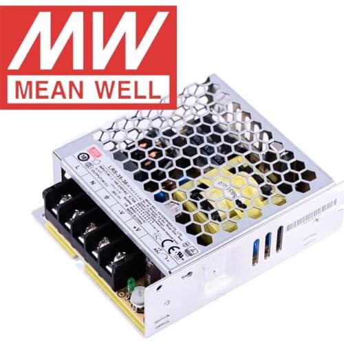 Original Mean Well LRS-35-5V 12V 24V 36V 48V meanwell LRS-35 Series single output enclosed type Switching Power Supply