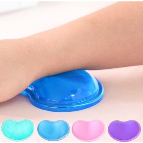 Translucent Gel Silicone Wavy Mouse Pad Wrist Rest Support For Computer Laptop
