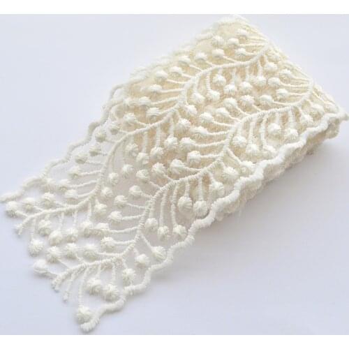 3 meters/lot Mesh Embroidery Flower Lace Trim Ribbon Diy Bow Headwear Accessories Sewing Decoration Fabric