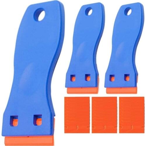 TOP Plastic Scraper Scraper 3Pcs and Scraper Blade 27 Pcs Plastic Razor Blade Scraper Tool Paint Scraper Tool Window Scraper