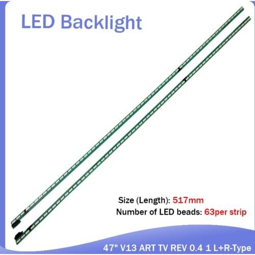 LED Backlight strip for LG 47" V13 ART TV REV 0.4 1 L+R-Type 6920L-0001C 47LA660S 47LA690S 47E700S 47LM6700E LC470EUG