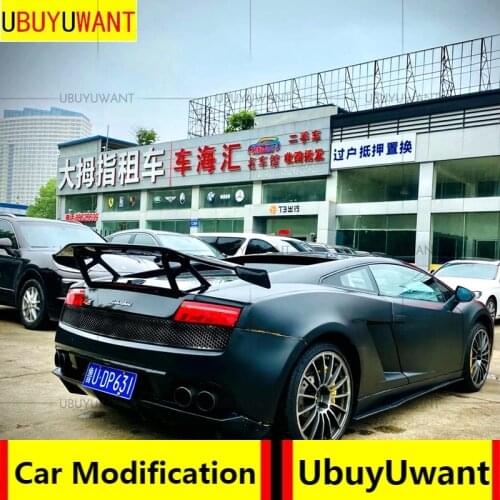UBUYUWANT For Lamborghini Gallardo LP540/LP550/LP560/570 D Style Rear GT Wing Boot Lip Spoiler 2008 2009 2010 2011 2012 2013