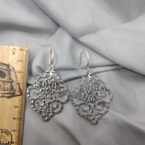 Jewelry earrings individual temperament vintage and fashionable net red pattern Earrings female D45