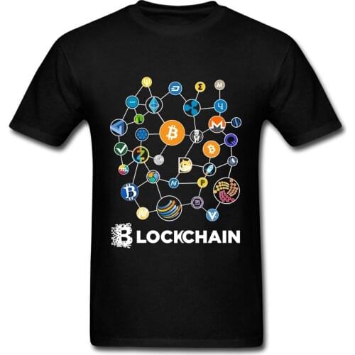 Funny Blockchain Cryptocurrency Bitcoin Ethereum Factom T-Shirt. Summer Cotton Short Sleeve O-Neck Mens T Shirt New S-3XL