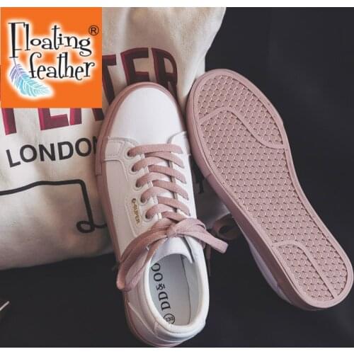 Shoes Woman 2020 Spring New Flat Leather Sneakers Female Solid Color Student Platform Shoes Casual Low-top Flats Women Shoes