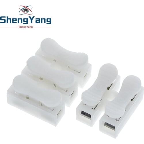 10PCS 2 3 Pins Electrical Cable Connectors CH2 CH3 Quick Splice Lock Wire Terminals Set 17x14x11mm