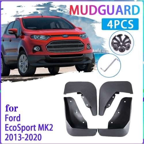 4 PCS Car Mud Flaps for Ford Ecosport 2 MK2 2013~2020 2014 2016 2017 Mudguard Splash Guards Fender Mudflaps Auto Accessories